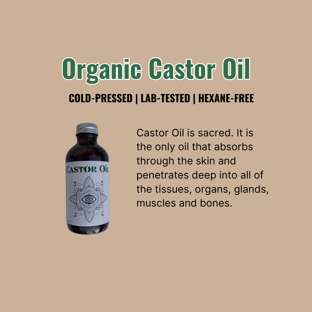 Earth Mother Medicinals TherapeuticHerbalFormulasCastorOilOrganicVirginColdPressed