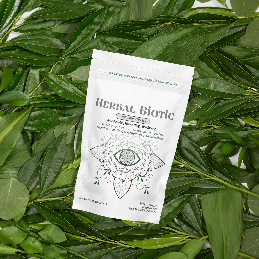 Earth Mother Medicinals Therapeutic Herbal Teas and Therapeutic Herbal Formulas, Herbal Biotic, Antimicrobial Herbal Formula, Natural Antibiotic, Herbal antibiotic, UTIs, infections, illness