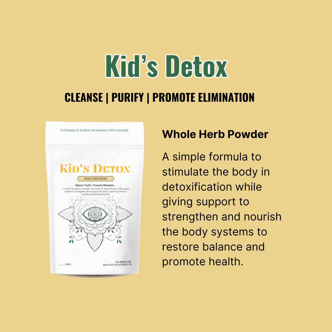 Earth Mother Medicinals Therapeutic Herbal Teas and Therapeutic Herbal Formulas, Kid's Detox, Kid's one month detox